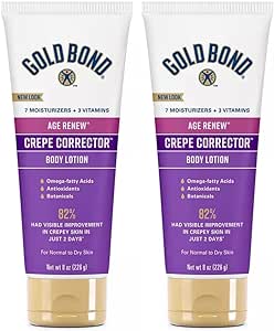 Gold Bond Ultimate Crepe Corrector 8 oz, Age Defense Smoothing Concentrate Skin Therapy Lotion (Pack of 2)