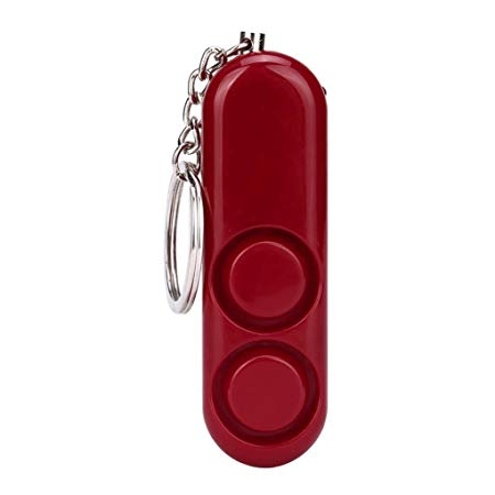 Clearance ! ღ Ninasill ღ Exclusive Anti-rape Device Alarm Loud Alert Attack Panic Safety Personal Security Keychain (Red)