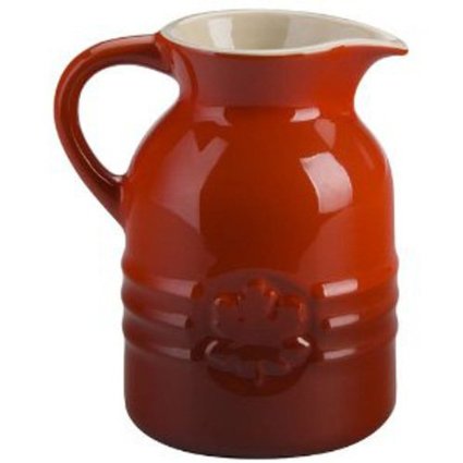 Le Creuset Stoneware 6-Ounce Syrup Jar, Cerise (Cherry Red)