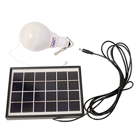 Solar Panel w/ LED Lamp Set - Perfect for Camping!