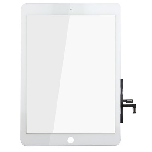 Flylinktech Touch Screen for iPad Air, Full Front Touch Screen Digitizer Glass Assembly Repair Replacements Part for iPad Air White (iPad 5)