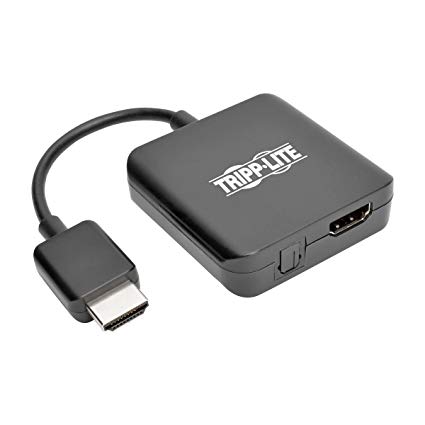 Tripp Lite HDMI Audio De-Embedder / Extractor with Built-In HDMI Cable UHD 4K x 2K (P130-06N-AUDIO)