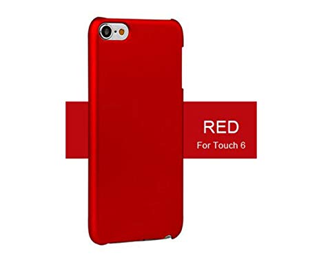 iPod touch 5 Case, iPod touch 6 Case, TopACE Superior Quality Extremely Light Super Slim Shell Cover for Apple iPod Touch 5th 6th Generation (Red)