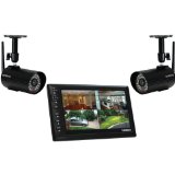 Uniden UDS655 7-Inch Video Surveillance with 2 Outdoor Cameras and 4GB MicroSD Card