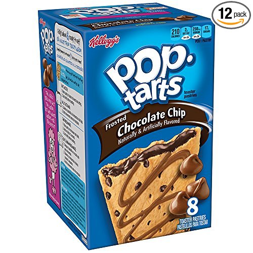 Pop-Tarts, Frosted Chocolate Chip, 8-Count Tarts (Pack of 12)