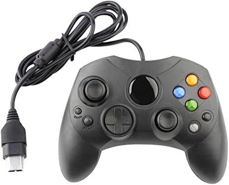 Replacement Controller for Microsoft Xbox Original S-Type (Black)