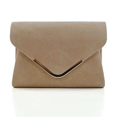 Essex Glam Women’s Synthetic Envelope Evening Clutch Bag