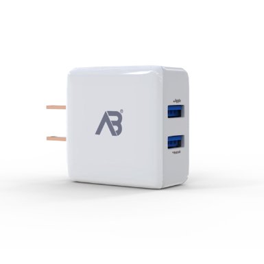 2.4A 12W Dual USB Charger 2-Port Wall Adapter AC USB Adapter