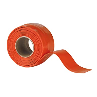X-Treme Tape TPE-XZLORG Silicone Rubber Self Fusing Tape, 1" X 10', Triangular, Orange