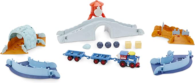 Little Tikes Slammin' Racers Runaway Railroad - 15  Feet Per Slam - With Exclusive Train - Make Your Own Stunt Track