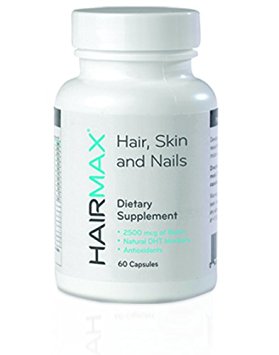 HairMax For Hair, Skin and Nails Dietary Supplement, 60 Count