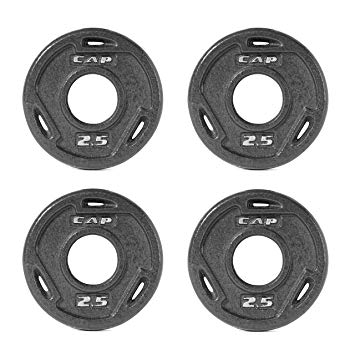 CAP Barbell 2-Inch Olympic Grip Plate, Various Sizes