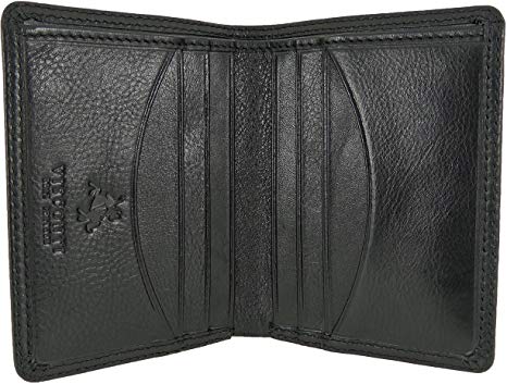 Mens Visconti Soft Leather Slim Compact Wallet For 8 Credit Cards & Bank Notes -Gift Boxed