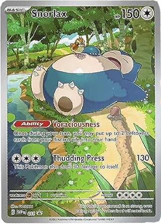 Pokemon- Snorlax SVP 051 - Pokemon 151 Black Star Promo - English - Full Art - Elite Trainer Box Promo