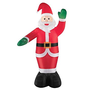 Christmas Inflatable 6' Waving Santa By Gemmy