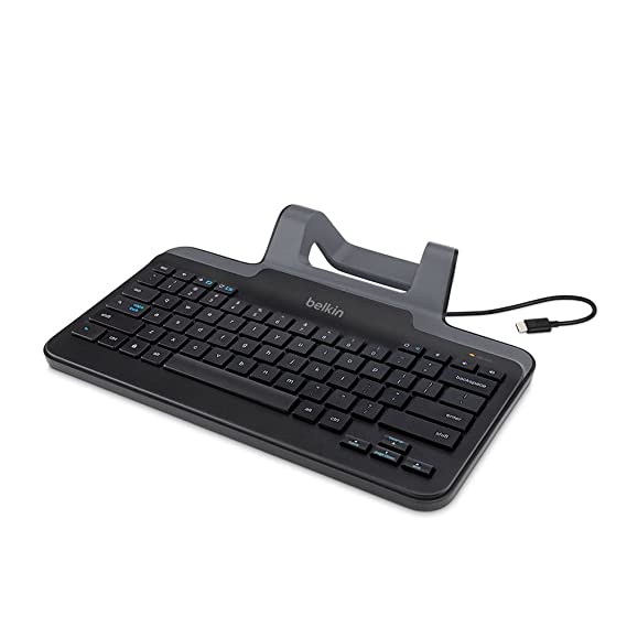 Belkin USB-C Wired Tablet Keyboard with Stand, Compatible with All USB-C, Type C Enabled Devices