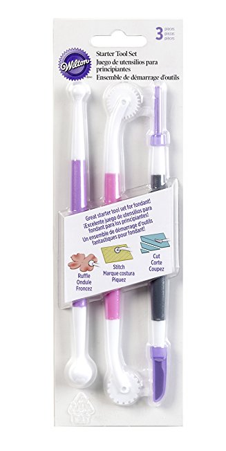 Wilton 1907-1349 Basic 3-Piece Fondant and Gum Paste Tool Set