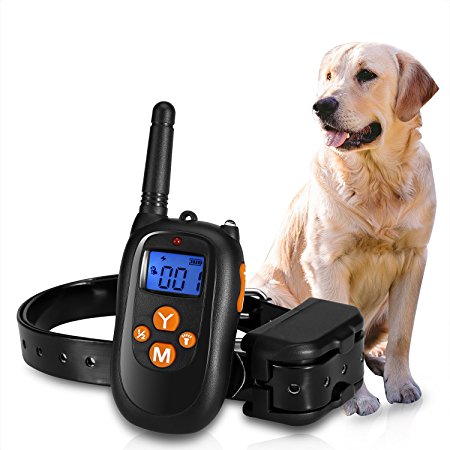 Tocode Dog Training Collar Rechargeable and Rainproof 500yd Remote Dog Shock Collar Beep Vibration and Shock Electric Collar