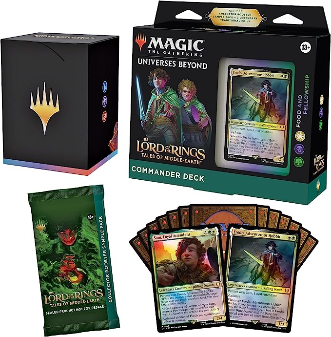 Magic: The Gathering The Lord of The Rings: Tales of Middle-Earth Commander Deck 2   Collector Booster Sample Pack