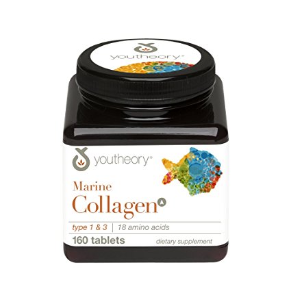 Youtheory Marine Collagen Types 1 & 3, 160 Tabs