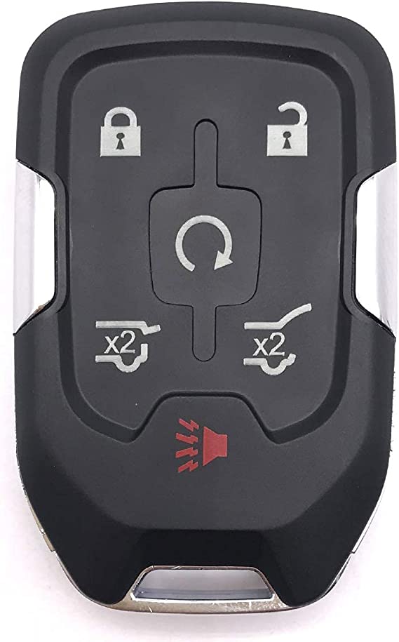6 Buttons Replacement Key Fob Cover Case fits for 2014 2015 2016 2017 Chevrolet Chevy Suburban Tahoe GMC Yukon Keyless Entry Key Fob Shell