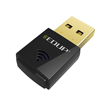 Kootek Wifi Dongle USB Wireless Adapter 802.11ac/n/g/b/a 600Mbps Dual Band 2.4GHz/ 5GHz Wlan Stick up to 433MBit/s for Win XP 7 8 8.1 10 MacLinux ( Black)