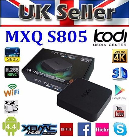 FULLY SET UP and Ready To View W2S QUAD Core MXQ Kodi 14 XBMC Android SMART TV BOX Fully Loaded MOVIES SPORTS UK Plug Wifi - Easy English Instructions Included