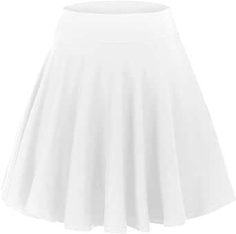 Urban CoCo Women's Mini Skater Flared Skirt Printed and Solid Tennis Skirt