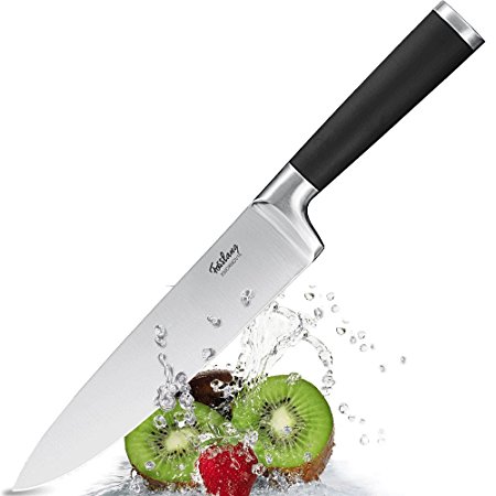 Fasslang 8-inch Blade Abs-handle High-carbon Stainless Steel Chef Knife,anti-slip Multipurpose Use Kitchen Knives