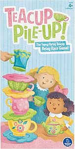 Educational Insights Teacup Pile-Up! Relay Game - Preschool Board Game for Boys & Girls Ages 4