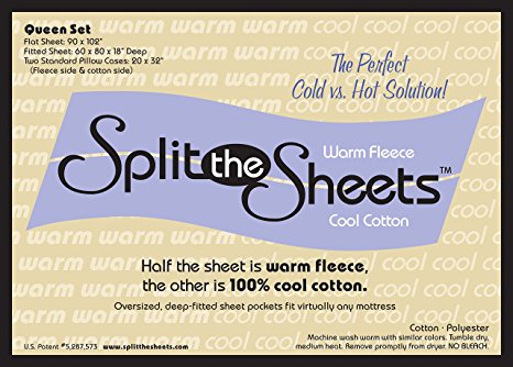 Split the Sheets Sheet Set - Queen - Light Blue by Split the Sheets