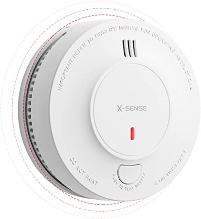 X-Sense Wireless Interconnected Smoke Alarm with Sealed 10-Year Battery, Smoke Detector Conforms to EN 14604 Standard, SD19-W, Link