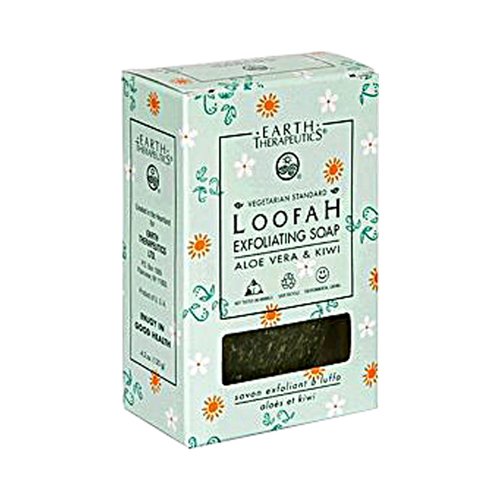 Earth Therapeutics Loofah Exfoliating Soap Aloe Vera & Kiwi 4 oz