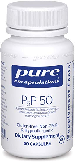 Pure Encapsulations - P5P 50 - Activated Vitamin B6 to Support Metabolism of Carbohydrates, Fats, and Proteins* - 60 Capsules