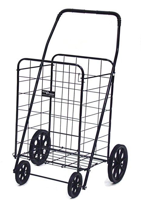 Easy Wheels Jumbo-A Shopping Cart, Black