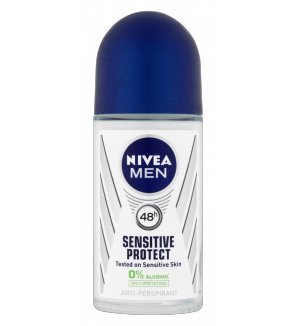 Nivea For Men,Sensitive Protect 48 Hour Deodorant Roll-On, 50 ml, (Pack of 2)