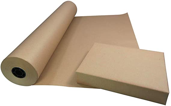 Triplast 750mm x 100m Roll of Brown ECO Kraft Paper | Made from 100% Recycled Paper | Biodegradable & Fully Recylable Brown Wrapping Paper Roll | Wrapping and Packing Paper (100-metres)