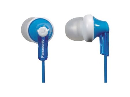 Panasonic ErgoFit Best in Class In-Ear Earbud Headphones RP-HJE120-A (Blue) Dynamic Crystal Clear Sound, Ergonomic Comfort-Fit, No Mic,iPhone, Android Compatible