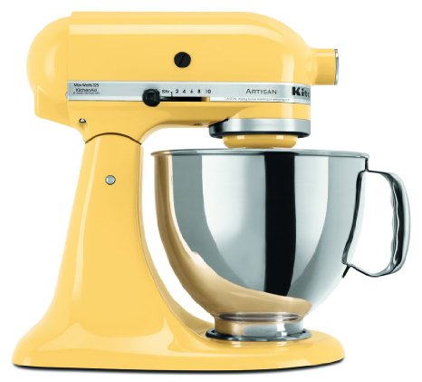 KitchenAid KSM150PSMY Artisan Series 5-Qt. Stand Mixer with Pouring Shield - Majestic Yellow