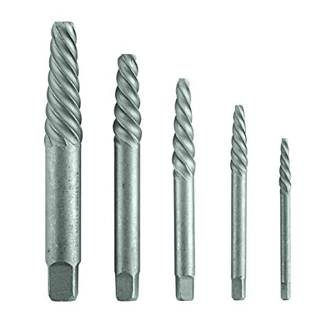 Bosch BSPE5S 5 Pc. High-Carbon Steel Spiral Flute Extractor Set