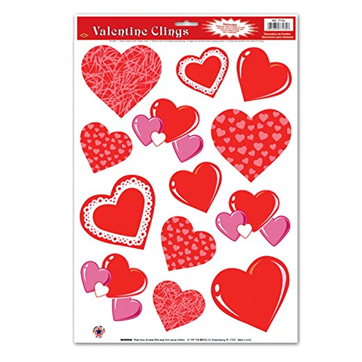 Heart Clings Party Accessory (1 count) (13/Sh)