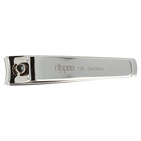 Nippes Professional Nickel Plated Fingernail Clipper - for Finger, Toenail, Cosmetics - Quality Handmade in Solingen Germany - Professional Grade - Ergonomic Hand Grip - Sharp and Safe Design