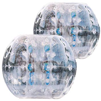 Popsport Inflatable Bumper Ball 1.2M/4ft 1.5M/5ft Diameter Bubble Soccer Ball Blow Up Toy in 5 Min Inflatable Bumper Bubble Balls Adults Child