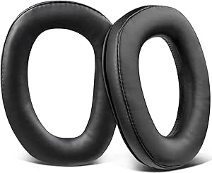 SOULWIT Earpads Replacement for Sennheiser GSP 370/350/303/302/301/300 Headphones, Ear Pads Cushions for GSP370, GSP350 Headset, with Noise Isolation Foam - GSP350 PL Black