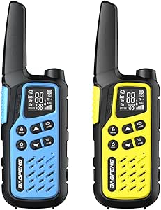 BAOFENG T25 Walkie Talkies for Adults Teens 22 FRS Channels Two Way Radio with 1400mAh Rechargeable Battery, VOX, NOAA, Flashlight, SOS, Dual Watch for Camping, Hiking, Biking, Family Party, 2 Pack