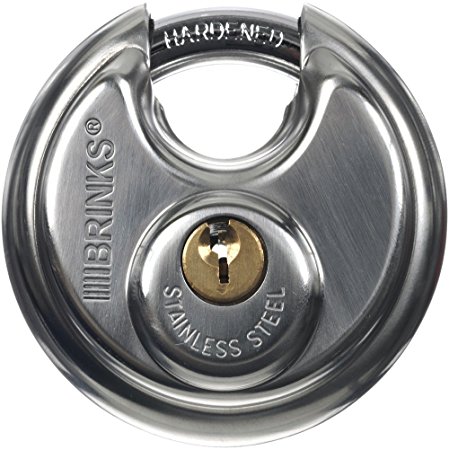 Brinks 663-60001 2-3/8-Inch 60mm Stainless Steel Discus Padlock