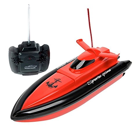 eTTgear F1 High Speed RC Boat Remote Control Electric Boat-Red (Only Works In Water)