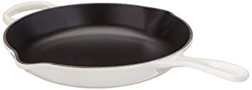 Le Creuset Signature Iron Handle Skillet, 10-1/4-Inch, White