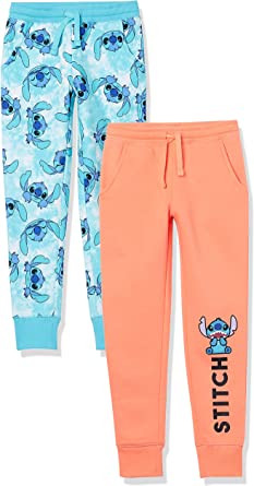 Spotted Zebra Disney | Marvel | Star Wars | Frozen | Princess Girls and Toddlers' Fleece Jogger Sweatpants, Pack of 2