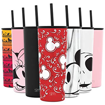 Simple Modern Disney 24oz Classic Tumbler with Straw Lid & Flip Lid - Travel Mug Gift Vacuum Insulated Coffee Beer Pint Cup - 18/8 Stainless Steel Water Bottle Disney: Mickey Bandana